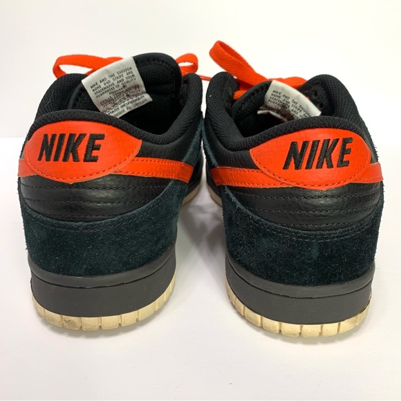Nike Dunk Low NYX Retro Black and Orange Sneakers - Picture 12 of 15